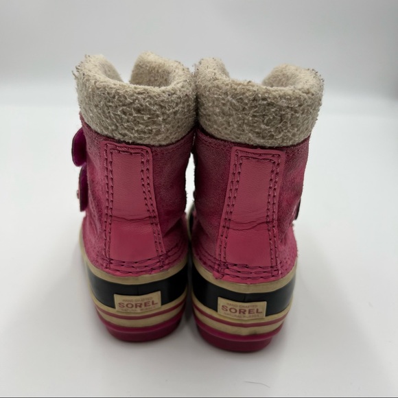 Sorel 1964 Pac Strap Kids Pink Winter Snow Boot Size 7 - Picture 3 of 6